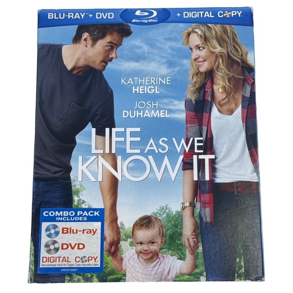 Life As We Know It Blu-ray DVD Combo Katherine Heigl Josh Duhamel Slipcover